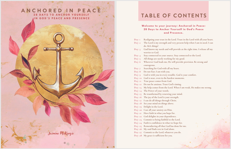 Anchored in Peace: 28 Days to Anchor Yourself in God's Peace and Presence