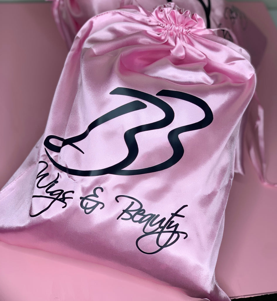 Luxury Wig Storage Satin Bag