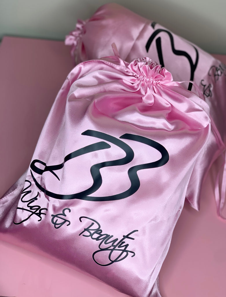 Luxury Wig Storage Satin Bag